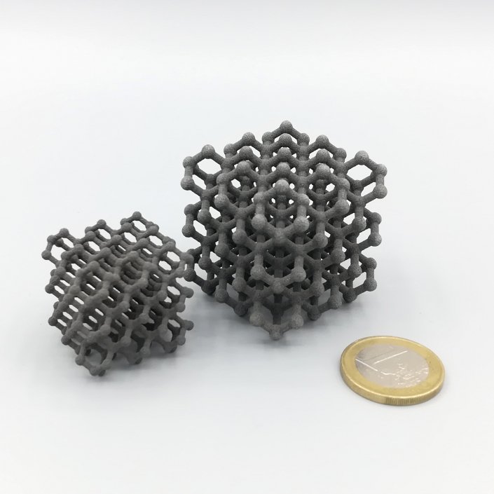 Impression 3D SLS - Structure moléculaire du diamant