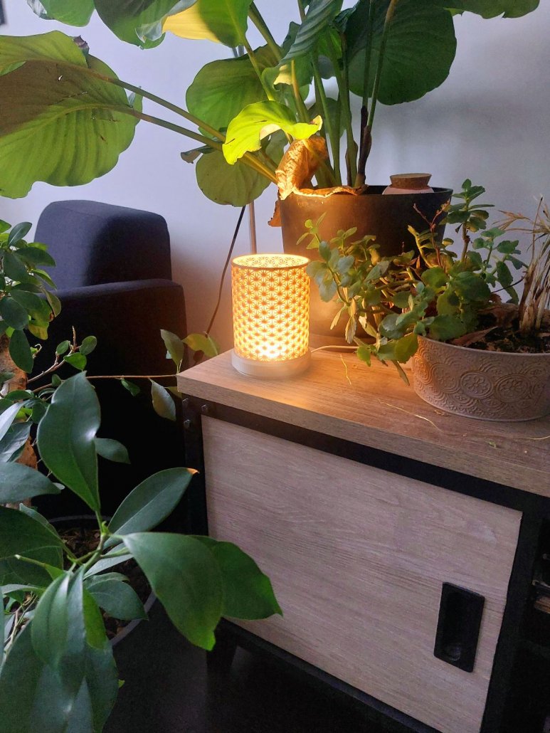 Lampe imprimée en 3D PLA bois