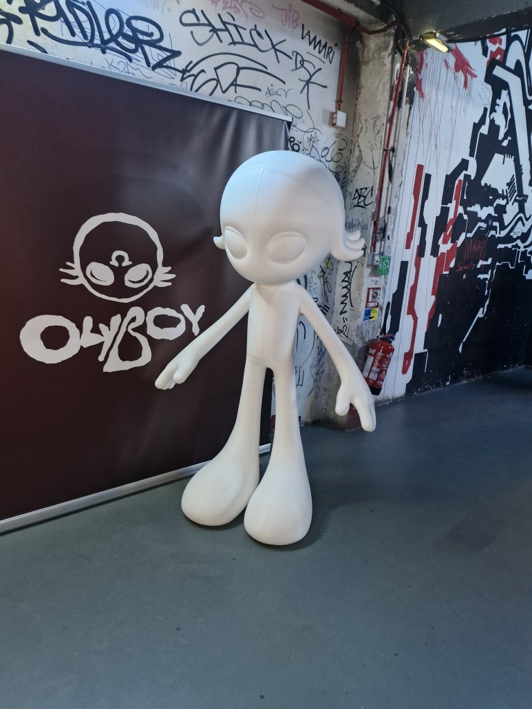 Figurine Oboy impression 3D grand format