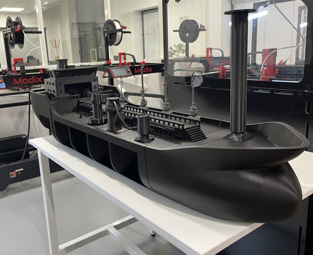 Impression 3D maquette bateau brute Impression 3D maquette bateau brute