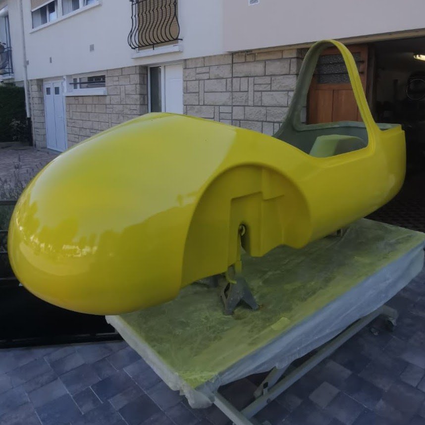 Impression 3D Velomobile mise en peinture Impression 3D Vélomobile mise en peinture